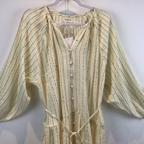 L*space
VIDA DRESS swim coverup Gold Coast yarn-dye stripe print Size Smalll NWT - Picture 6 of 12